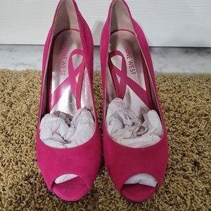 Nine West platform peep toe